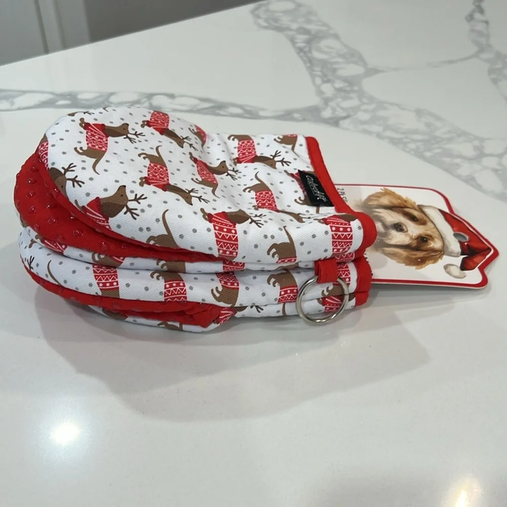 🐾🎅🏻Dachshund Mini OVEN MITTS